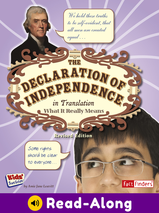 Title details for The Declaration of Independence in Translation by Amie Jane Leavitt - Available